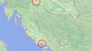 クロアチアマップ