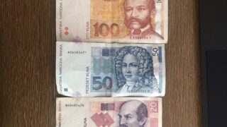 クロアチアクーナの紙幣